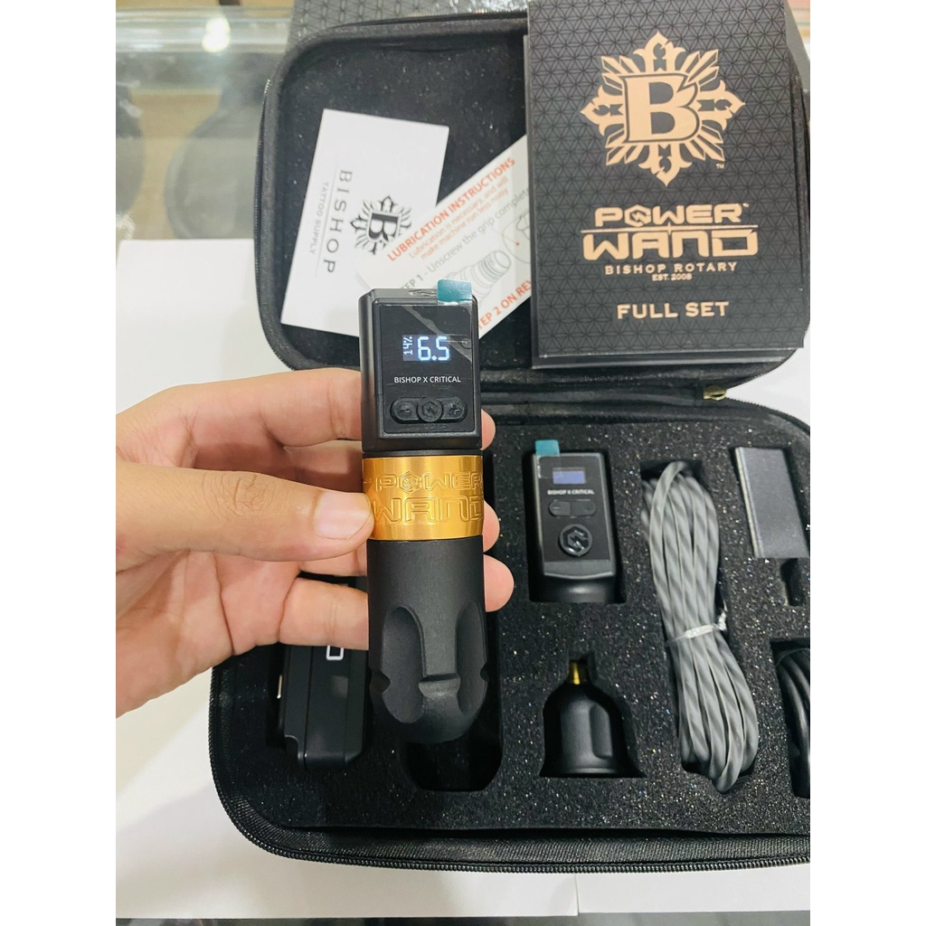 Máy xăm Bishop wand combo 2pin Critical