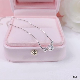 Dây chuyền bi cho nữ chắt liệu bạc nguyên chất DL200