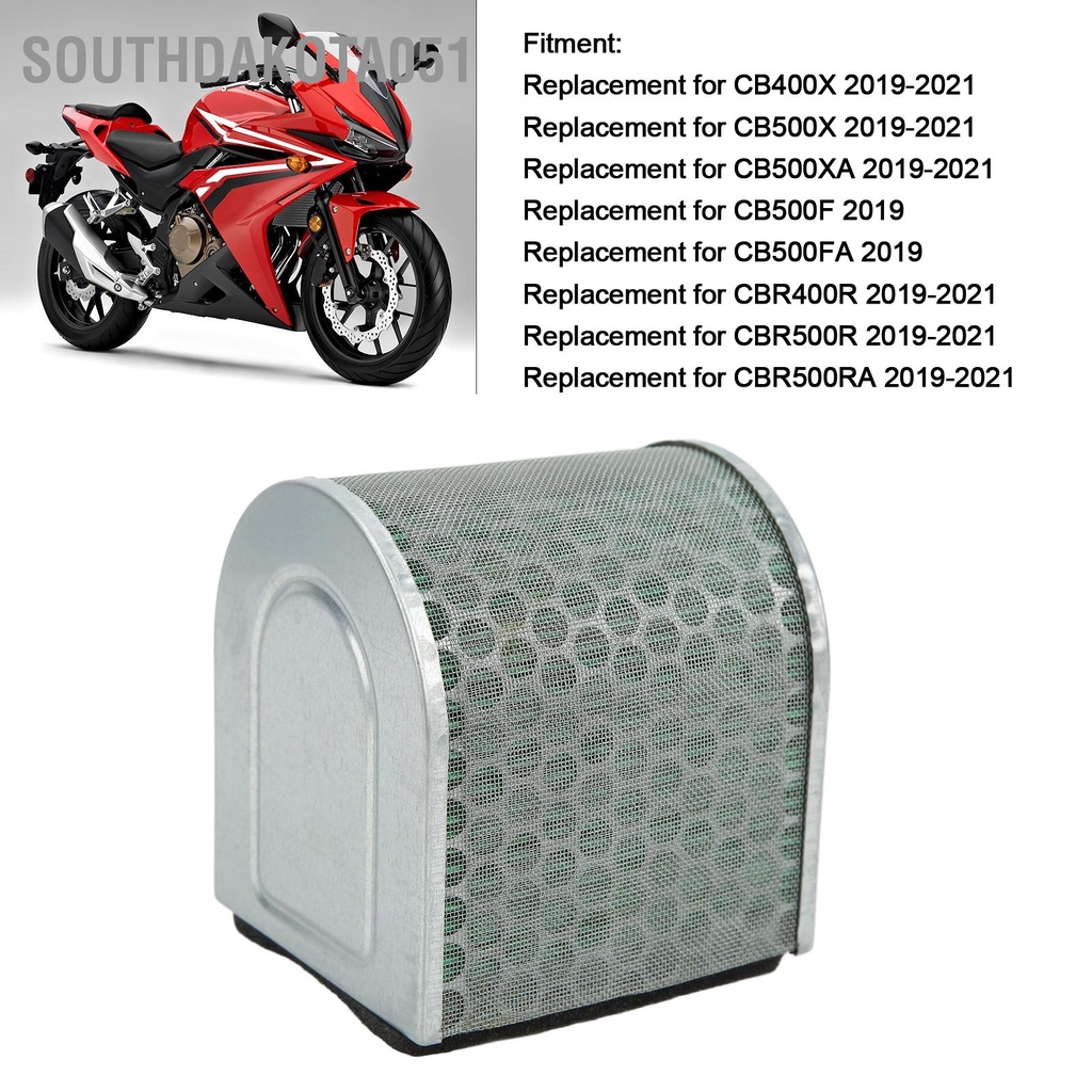 Southdakota051 Bộ lọc khí xe máy 17211 ‑ MKP J00 Thay thế cho CB400X CB500X CB500XA CBR400R CBR500R CBR500RA 2019‑2021