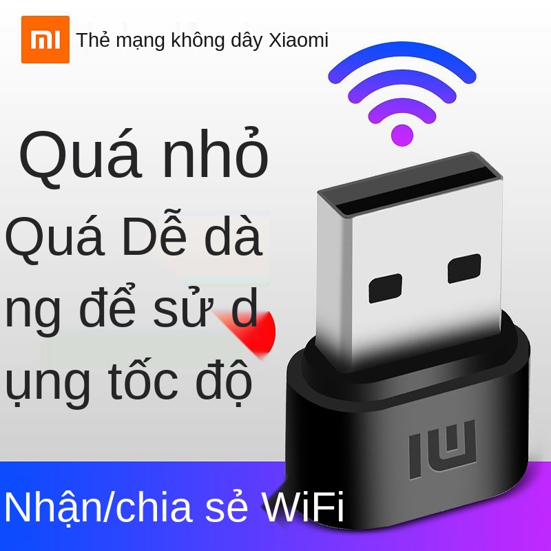 Thẻ mạng không dây wifi di động Xiaomi vận chuyển bộ định tuyến di động để bàn nhận tín hiệu truyền USB