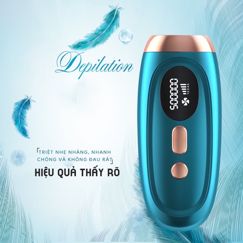 [Mã 154FMCGSALE giảm 8% đơn 500K] (Tặng kèm kính + Dao cạo) Máy Triệt Lông Cầm Tay IPL Siêu Khoẻ Với 999000 Sung