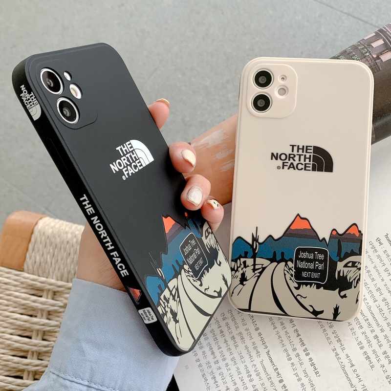 Ốp Điện Thoại Silicon In Logo North Face Vui Nhộn Chống Rơi Cho Iphone 12 12mini 12pro 11 Pro X Xr Xs Max 7 8 Plus