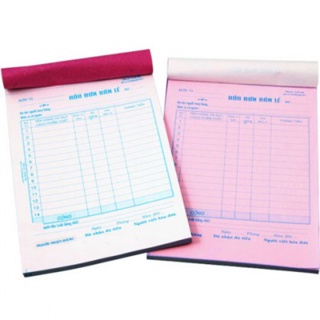 Sổ hoá đơn bán lẻ 2 liên 50 tờ [Lốc 10 quyển]