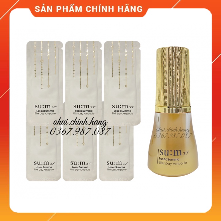 Gói sample Tinh chất vàng ngày Day Ampoule Su:m37  losec SUMMA tái sinh da căng bóng_𝐄𝐁𝐈𝐒𝐔 𝐂𝐎𝐒𝐌𝐄𝐓𝐈𝐂𝐒