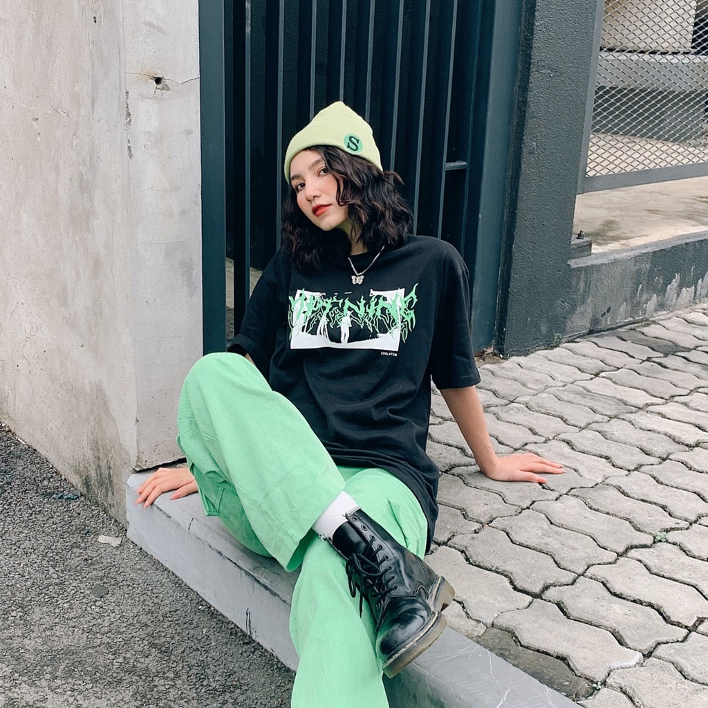 Áo Isolation - Đen/Xanh lá