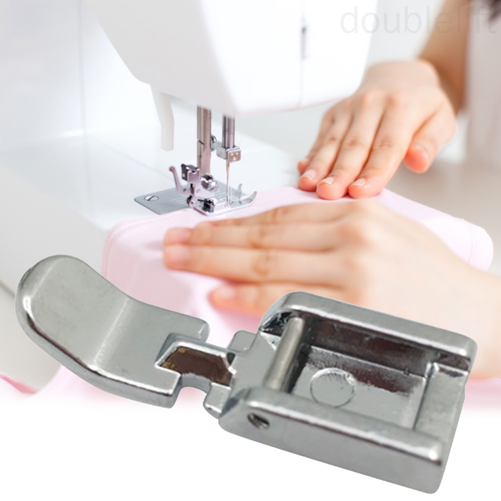 Sewing Machine Press Foot Stainless Steel Zipper Snap On Type Presser Sewing Machine Accessory doublelift store