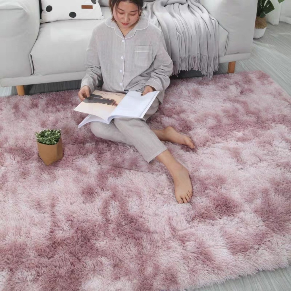 Thảm Lông Loang Trải Sàn, T hảm Sofa Lông Dài, Mềm Mịn Cao Cấp