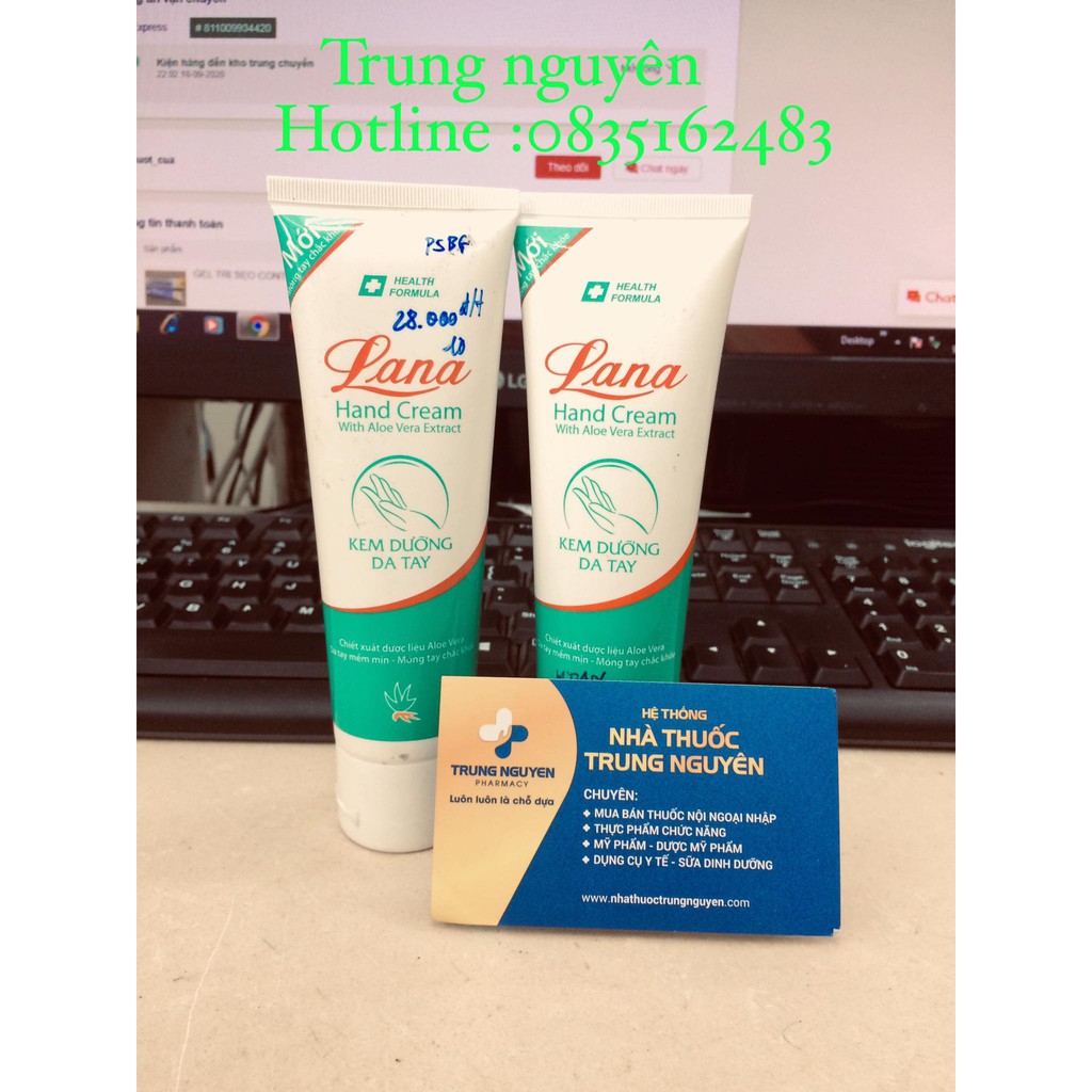 Kem Dưỡng Da Tay Alovera Lana 80g