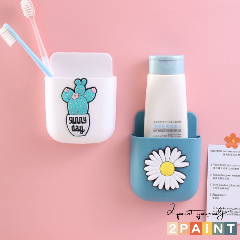 Giá đỡ điều khiển, đựng đồ gắn tường tiện lợi hình họa tiết cute
