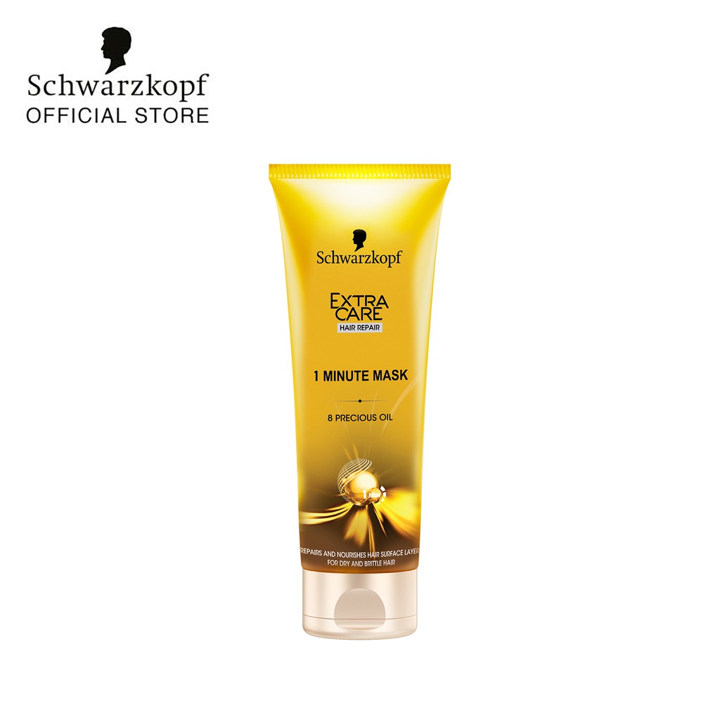 Kem ủ dưỡng ẩm Schwarzkopf Extra Care 8 Precious Oil 1 Minute Mask 200ml