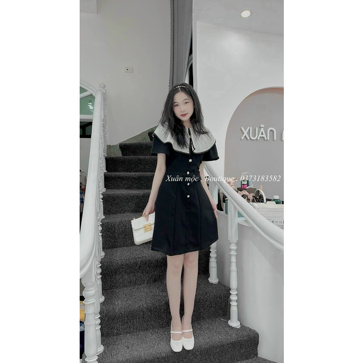 Đầm nữ baby, thiết kế kiểu tiểu thư, tay bồng công chúa chất kate lụa cực mát