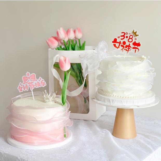 Dây Ruy Băng 5M Đính Ruy Băng Trang Trí Bánh Kem Sinh Động