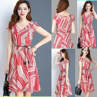 Đầm nữ Váy đầm xoè dự tiệc công sở dạo phố cao cấp cổ tim KHÔNG kèm thắt lưng