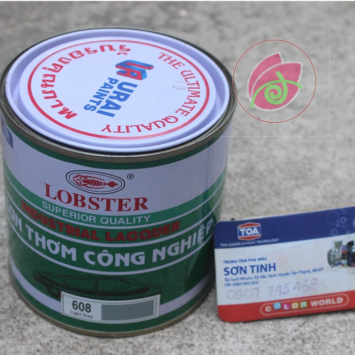 Sơn thơm nhanh khô màu xám sáng Lobster 608 800ML