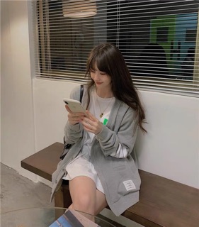 Áo cardigan 3 sọc