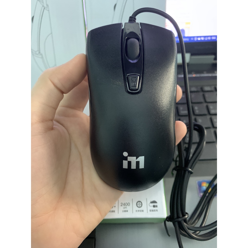 Chuột có dây QIY i8 - Click siêu nhạy, siêu bền, cầm chắc tay