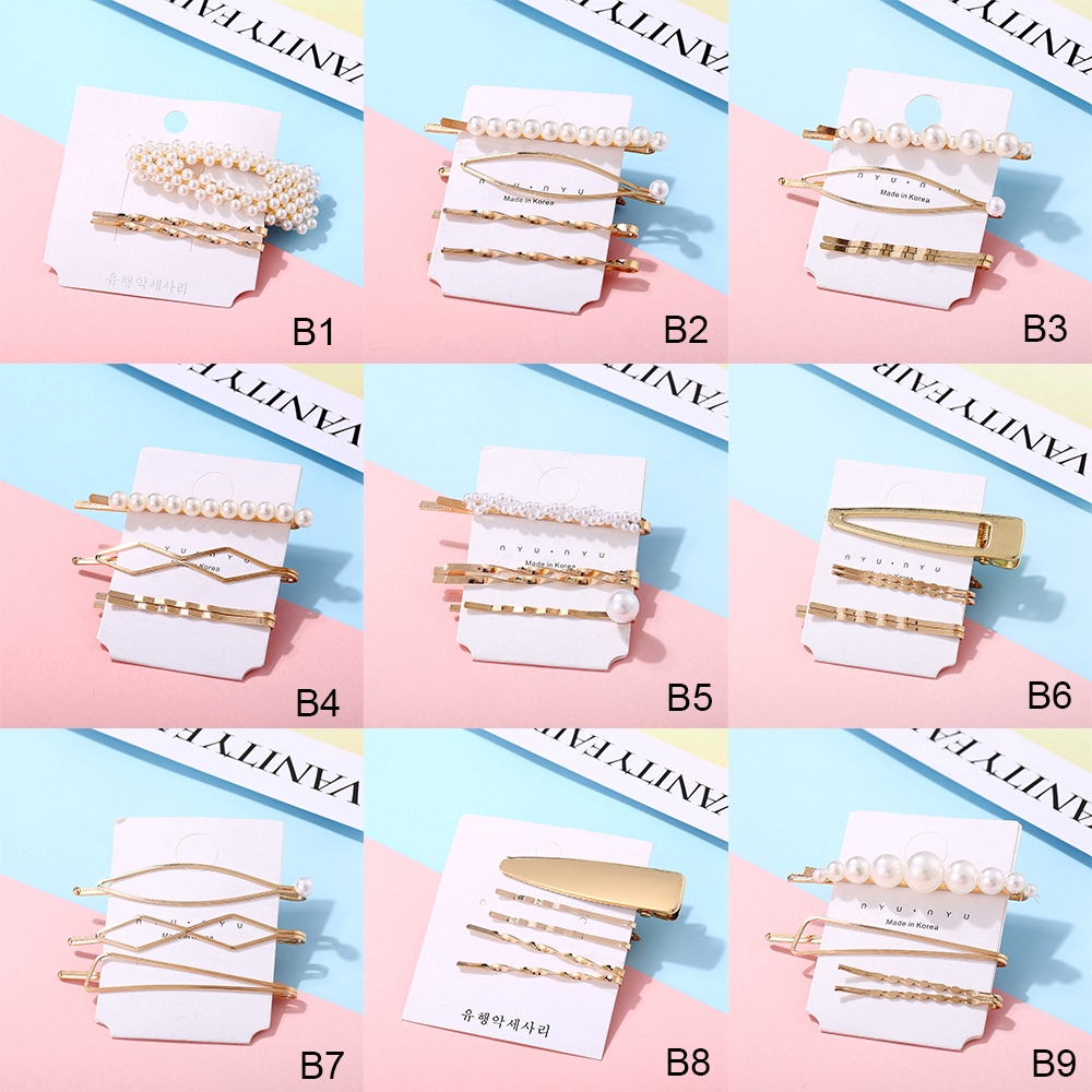 Kẹp tóc đính ngọc trai giả xinh xắn