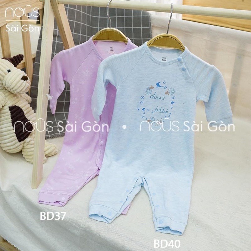 NOUS SALE - Body có tất và không tất Nous nỉ cho bé từ sơ sinh đến 12 tháng