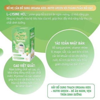 Thạch dinh dưỡng trẻ em organa kids