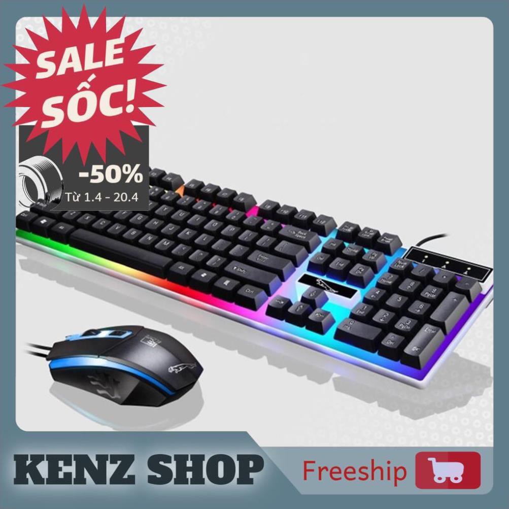 Bộ Bàn Phím Kèm Chuột Máy TínhCó LED 7 Màu