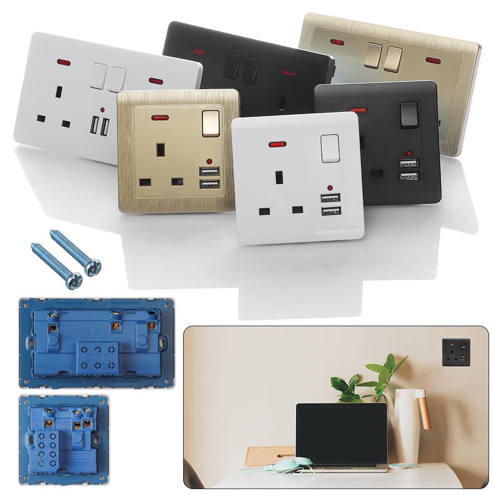 LANFY Ổ Cắm Sạc Nhanh Với Cổng USB Dùng Trang Trí Nhà
