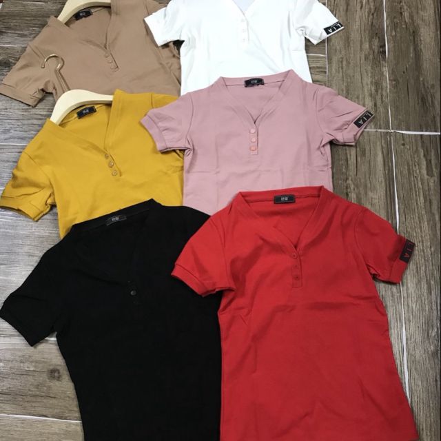 Áo Thun Chất Bozip Cổ Tim