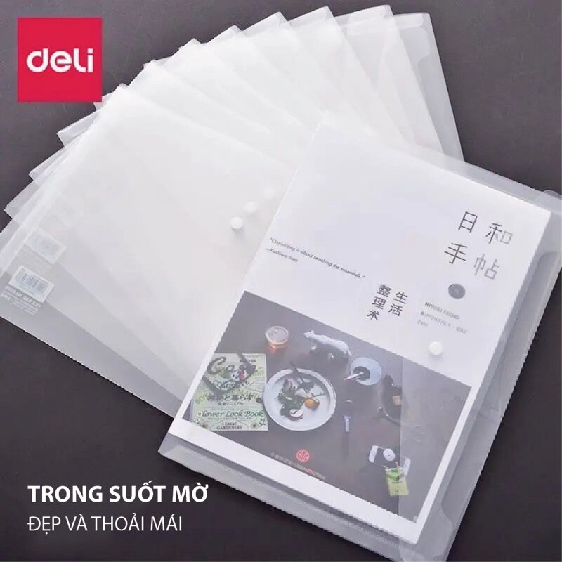 [ DaVinci ] Túi Clearbag Túi Đựng Tài Liệu, Túi Đựng giấy tờ A4 Deli