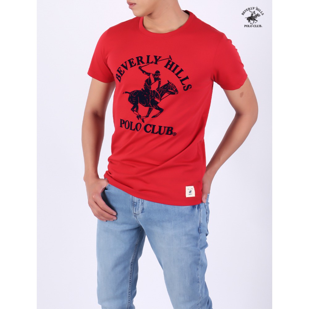 Beverly Hills Polo Club - Áo thun Ngắn tay Nam Classic Đỏ đậm DBK- BHPC MATN0085