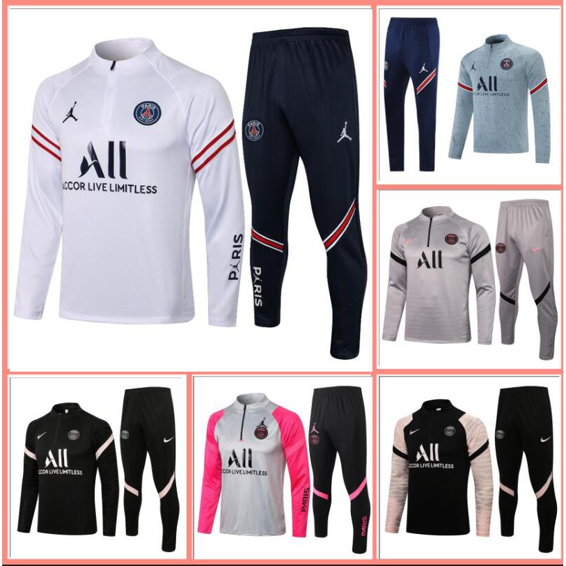 Áo Khoác Bóng Đá Tay Dài Năm 2021/22 Paris Saint-Germain PSG Messi Có Size S-XXL 3Ekz