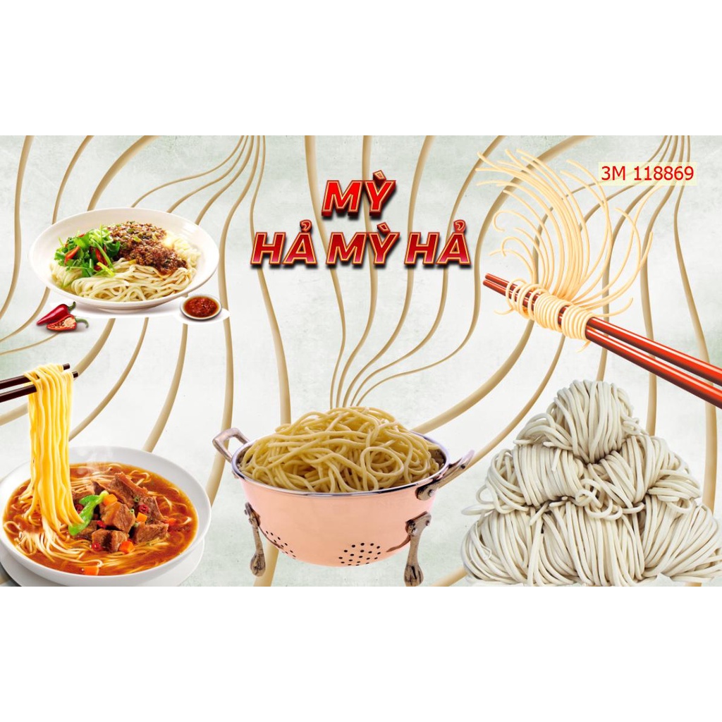 Tranh trang trí quán mì - phở nhận đặt kích thước yêu cầu