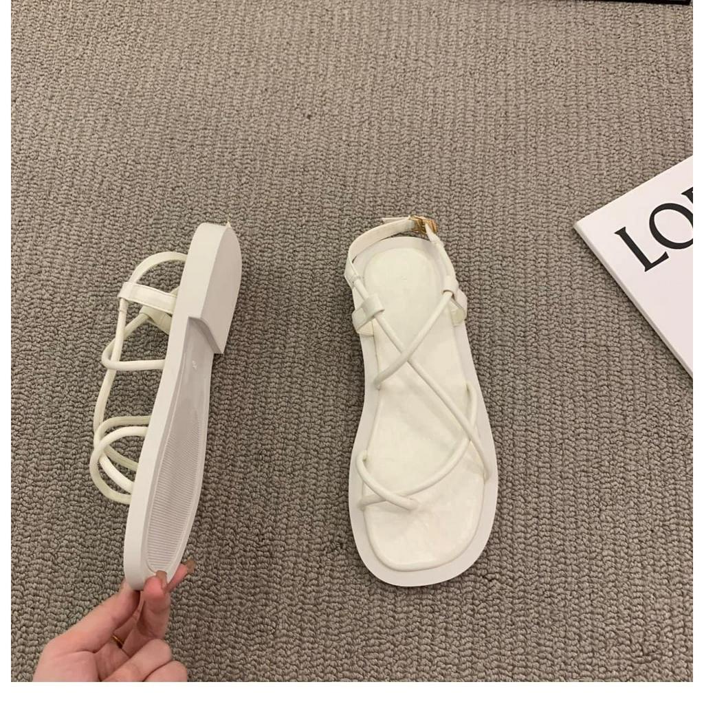 Sandal Dây chéo chân đế phẳng hàng QC cao cấp