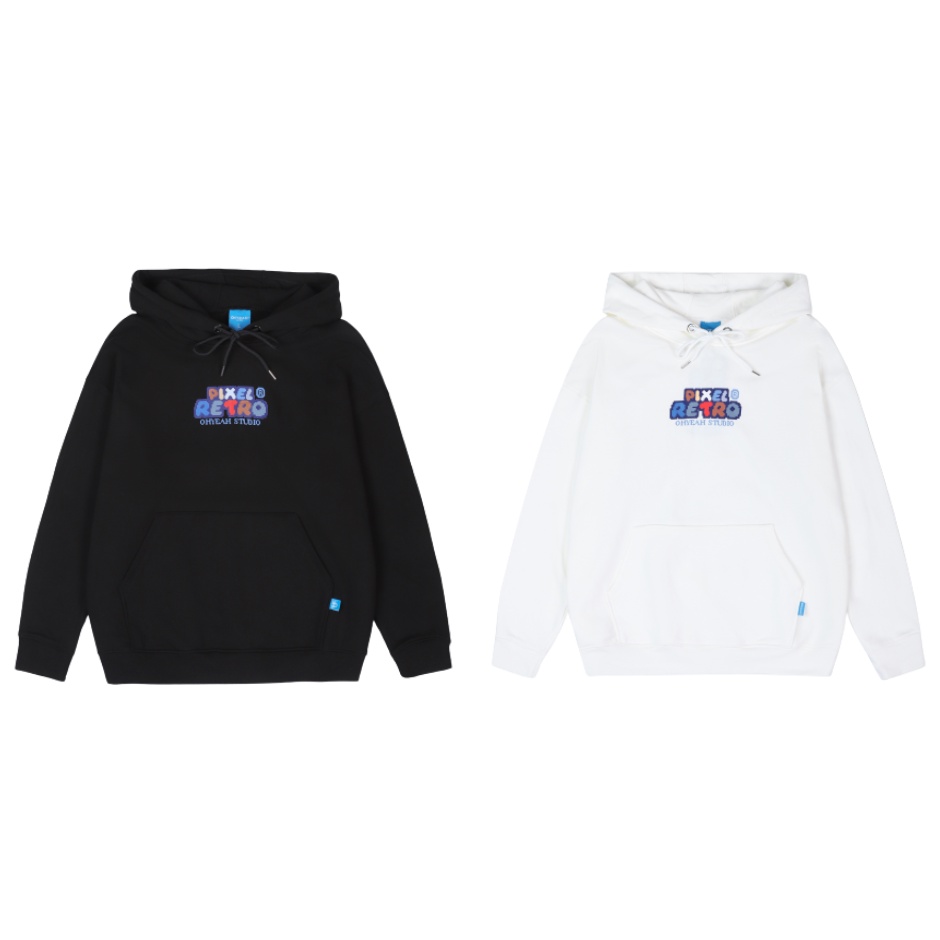 Áo HOODIE OHYEAH cao cấp Unisex nam nữ Nỉ Cotton form rộng oversize PIXEL RETRO