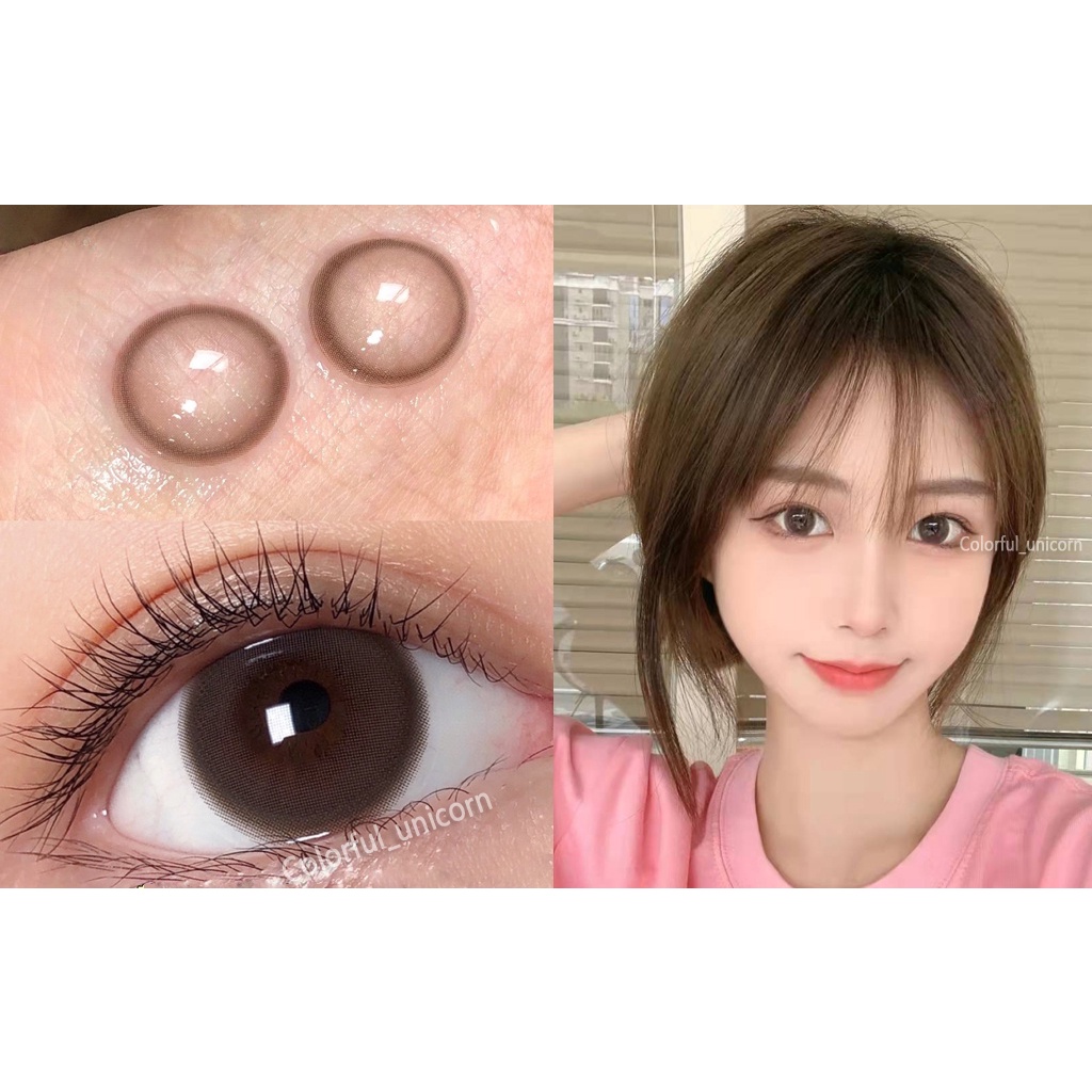 Kính áp tròng Colorhunter Dùng 1 Năm 14.2mm 0 - 8 Độ 1 cặp YJSG