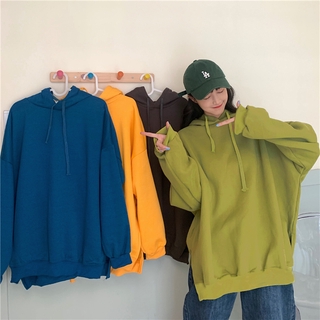 Kii Wii Áo Hoodie Nữ Tay Dài Dáng Rộng Phong Cách Harajuku