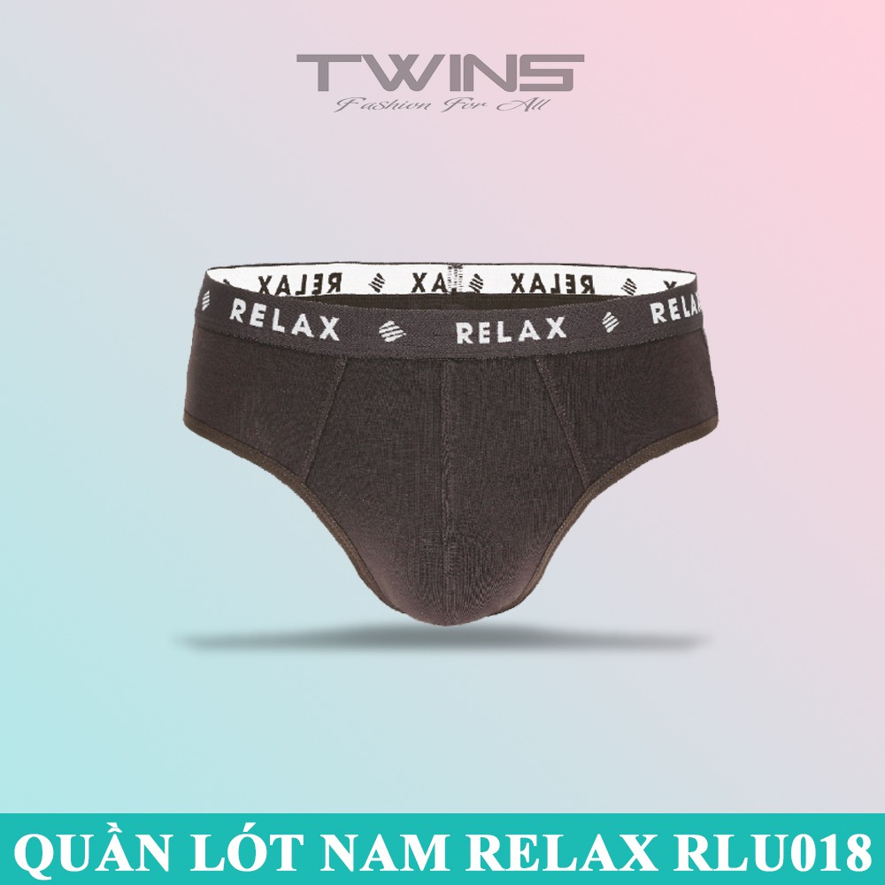 Quần lót nam tam giác cao cấp cotton Relax 018 chính hãng lưng vừa bền đẹp, thoáng mát, co giãn thấm hút mồ hôi