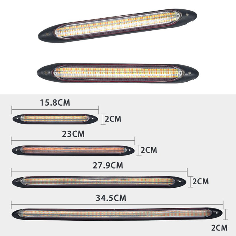 Bộ 2 công tắc đèn LED DRL 12V ánh sáng trắng chuyên dụng cho xe hơi