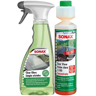 Bộ 2 Sản Phẩm Nước Rửa Kính Lái Và Nước Lau Kính Sonax