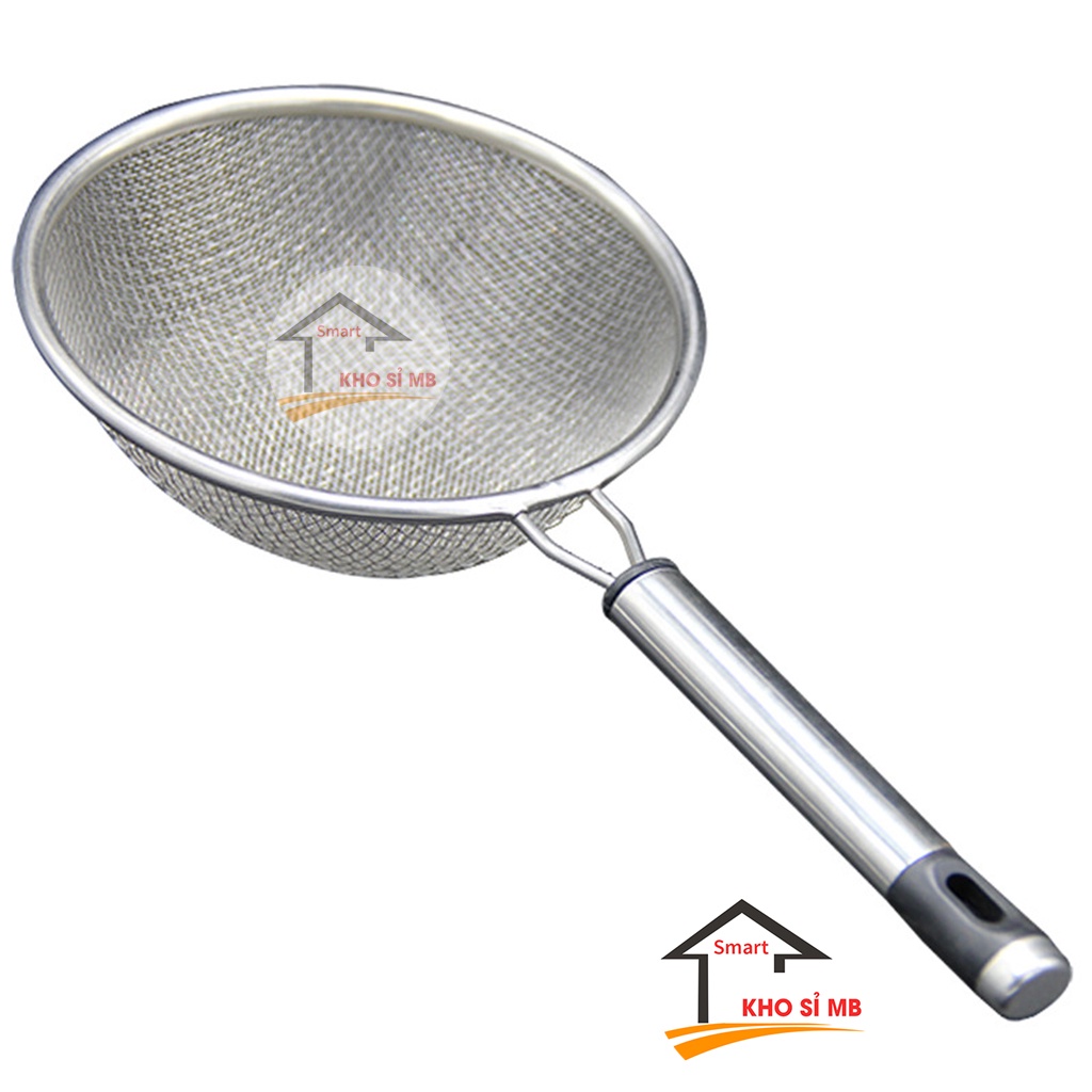 Rây lọc cháo, lọc bột, trà, trái cây, thức ăn inox loại đẹp, lưới lọc bột 2 size 14cm  lớp kho sỉ mb