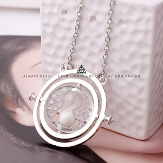[ẢNH THẬT + QUÀ TẶNG] Vòng xoay thời gian - Dây chuyền vòng xoay thời gian - Mẫu xoay được, sáng bóng - FANDOMVN