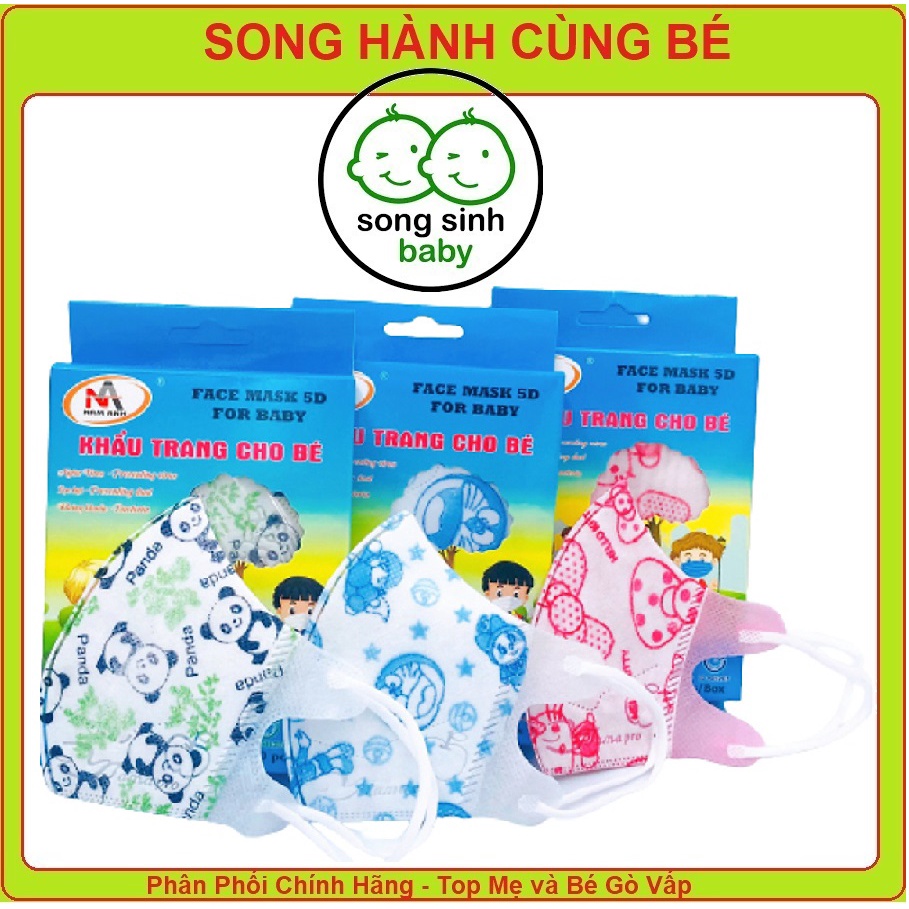 Hộp 10 khẩutrang 5D Mask kid cho bé