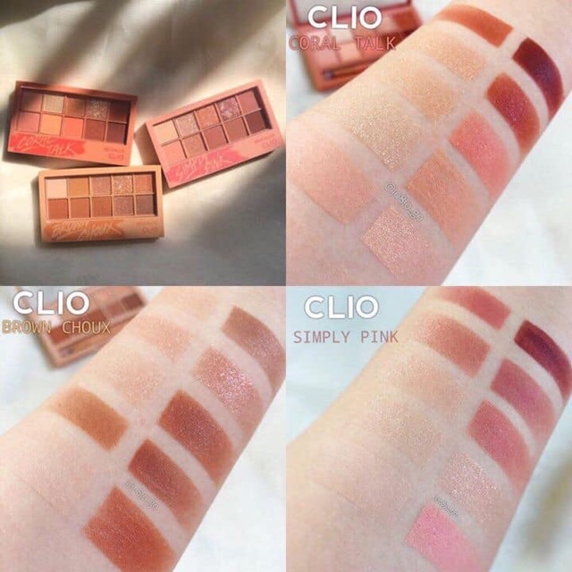 [ UPDATE 2 MÀU MỚI 2020 ] Bảng mắt Coral Talk CLIO PRO EYE PALETT