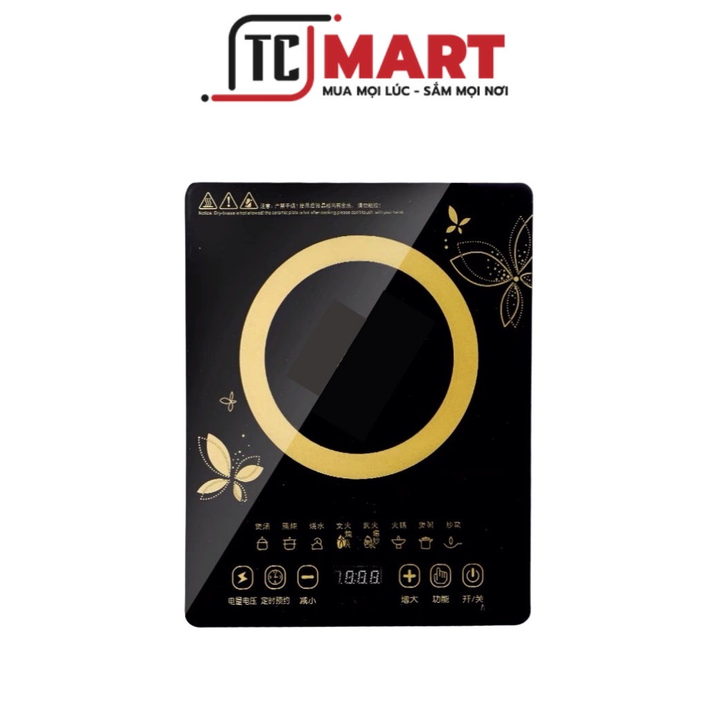 Bếp Điện Từ Media MD-BT1820 Tặng Kèm Nồi - Bếp Từ Đơn Phím Cơ NK- Media MD-BT1820 Công Suất 2000W- Bảo Hành 12 Tháng