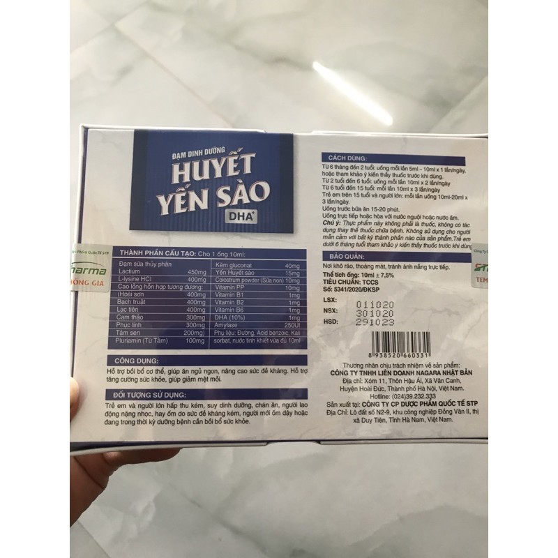 Đạm dinh dưỡng Huyết Yến sào Nagara