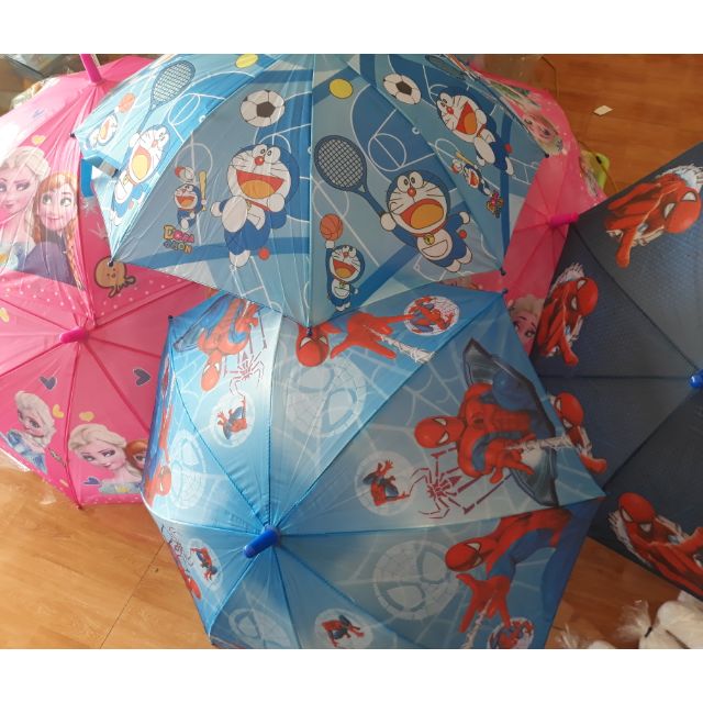 Ô dù trẻ em loại 1 in hình công chúa siêu nhân đi nắng mưa loại đẹp ô chắc chắn dài 64cm
