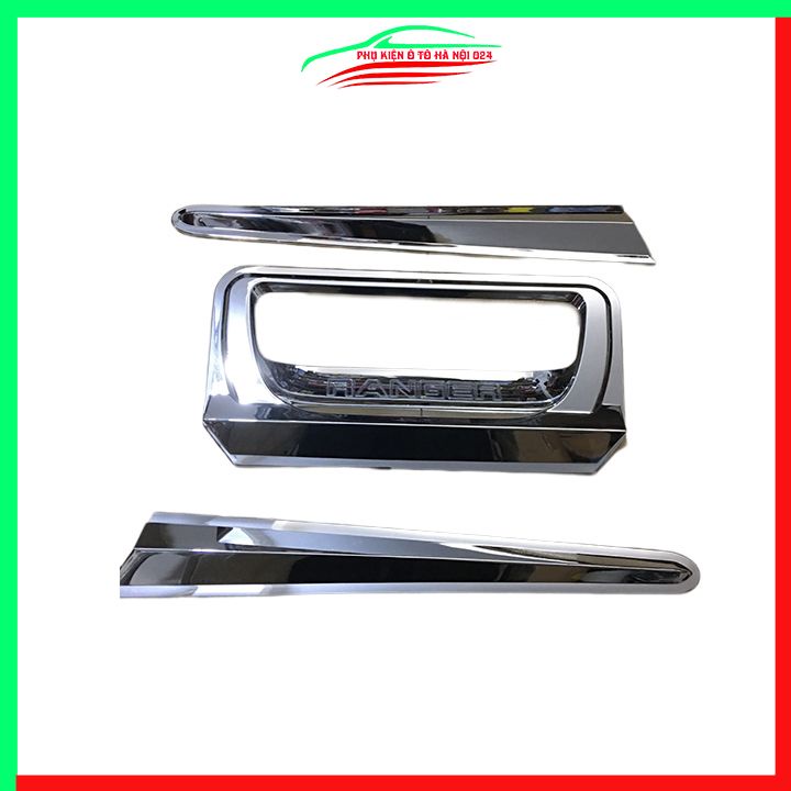 Ốp tay mở cốp mạ Crom Ranger 2015-2021 trang trí xe chống va đập hiệu quả
