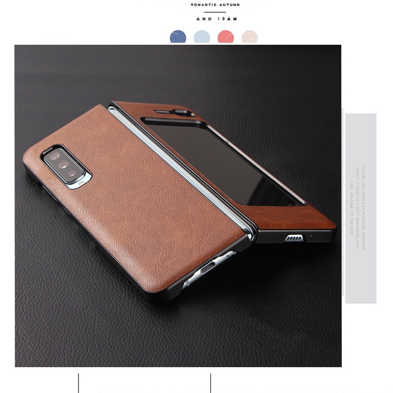 Bao da điện thoại nắp gập cứng cho Samsung Galaxy Z Fold 3 Z Fold 2 Fold 1 Z Flip 3 Z Flip 5g