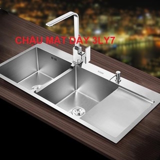 Chậu Rửa Chén Bát INOX SUS 304 N01 10048 NA.GRAND HÀNG CAO CẤP NHẤT MẶT DÀY 3LY7 HÀNG BAO XÀI