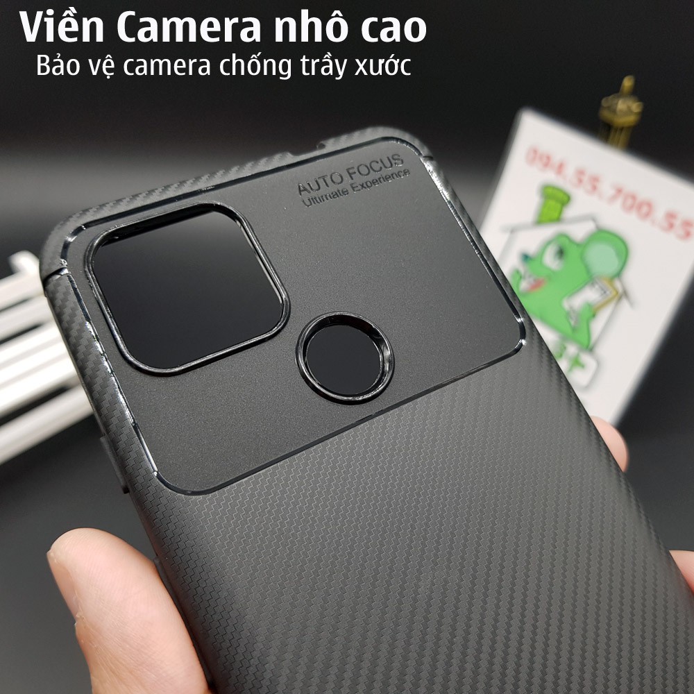 [Loại Tốt] Ốp Lưng Google Pixel 4A 5G AutoFocus Vân 3D Carbon Chống Sốc