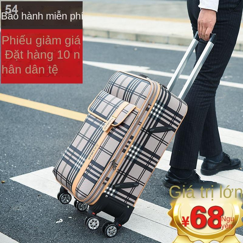 （Hộp kéo）Hành lý nam vali công suất lớn bánh xe phổ thông sinh viên kéo nữ hộp mật khẩu 20 inch