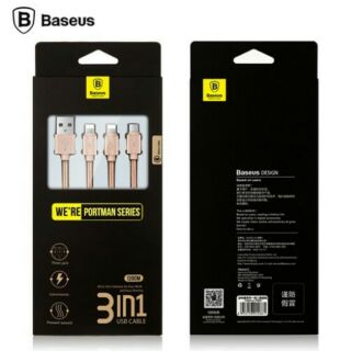 Cáp sạc Baseus 3 in 1 dây dù 3 đầu Lightning , Micro , type c